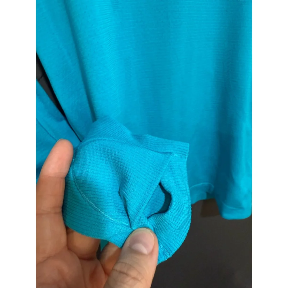 Women's Lululemon Swiftly Tech Long Sleeve Shirt 2.0 Race Length Oceanic SZ 4 - Picture 6 of 8